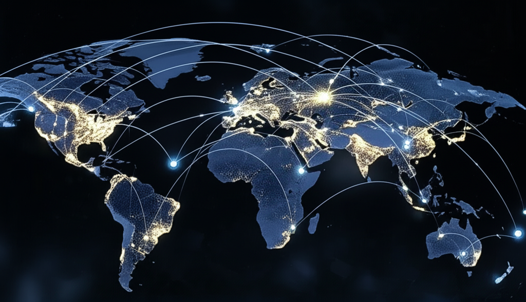 Global network visualization