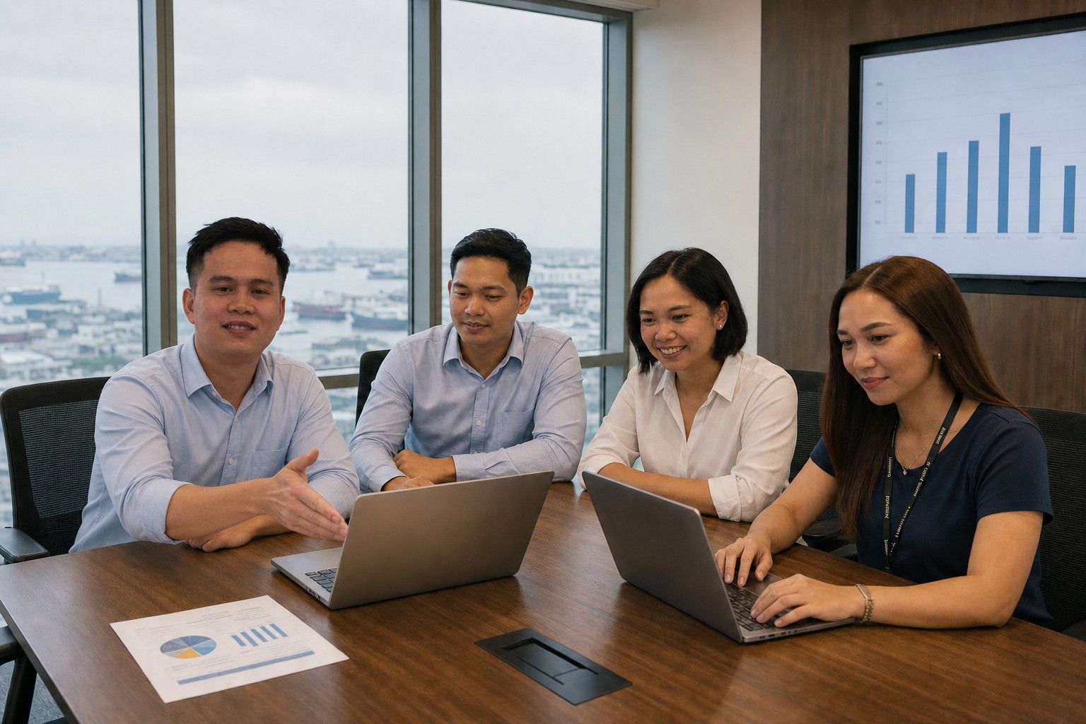 Staff Connect team in a boardroom planning session